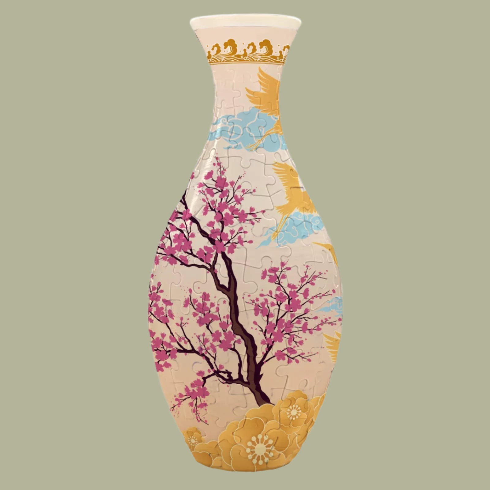 Creative Gifts 3D Puzzle Vase Panda Flower Building Block Porcelain Artistic Vases Home Decoration Kids Girls Christmas Gift Toy