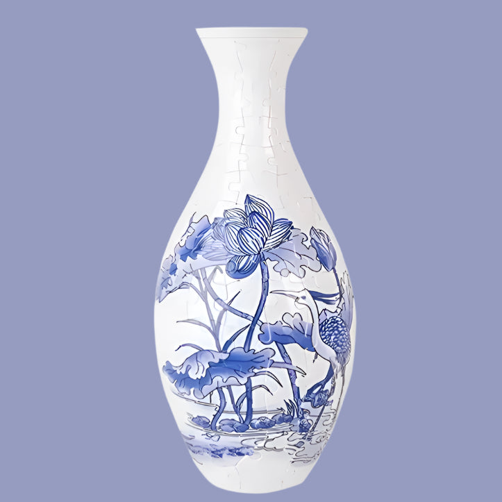 Creative Gifts 3D Puzzle Vase Panda Flower Building Block Porcelain Artistic Vases Home Decoration Kids Girls Christmas Gift Toy