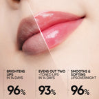 [Recommended by Cardi B] SKINTIFIC Hydrating Brightening Lip Serum with Hyaluronic Acid & Peptide for Radiant Lips Gentle Glossy Korean Beauty Makeup Balm Shea Smooth Moisture with Cooling Metal Roller Applicator