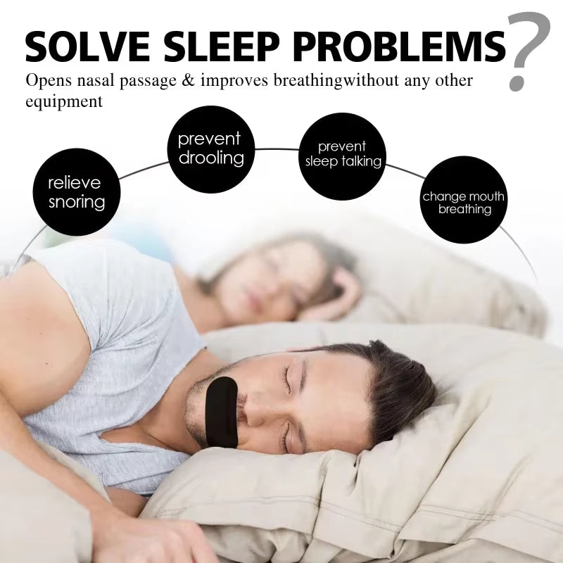 100/50/20Pcs anti Snoring Mouth Tape for Better Sleeping Mouth Strips Reduce Mouth Dryness Medical Grade Nose Breathing Stickers
