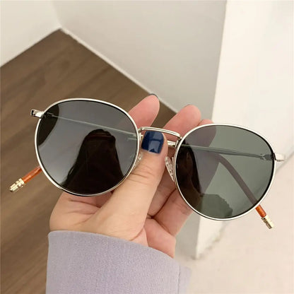Fashion Glasses Fishing Metal Frame Shades round Sun Glasses Women'S Eyewear Women Men Sunglasses