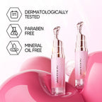 [Recommended by Cardi B] SKINTIFIC Hydrating Brightening Lip Serum with Hyaluronic Acid & Peptide for Radiant Lips Gentle Glossy Korean Beauty Makeup Balm Shea Smooth Moisture with Cooling Metal Roller Applicator